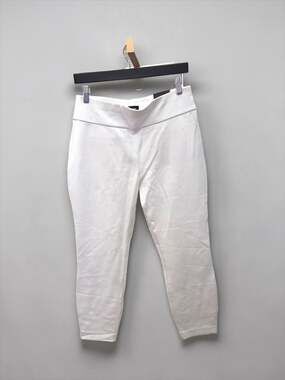 Express Columnist Luxe Comfort Knit Cropped High Rise Pants White Size M
